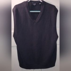 Vintage Navy Gap Cable Knit Sweater Vest-XL